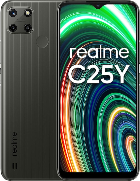 realme C25Y (64 GB, Metaalgrijs, 6.50", Dubbele SIM, 50 Mpx, 4G)