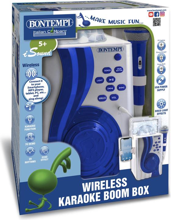 Actual product image Bontempi Karaoke Wireless Boom Box