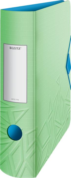 Produktbild Leitz Ordner Active Urban Chic, 180 Grad, 82 mm, hellgrün DIN A4, abgerundeter Rücken, aus Polyfoam (A4, 82 mm, 1 Stk.)