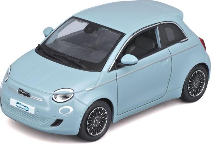 Produktbild Bburago Fiat 500e 1/24 blau