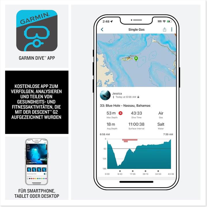 Produktbild Garmin Descent G2 (45.50 mm)