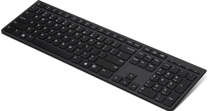 Produktbild Lenovo TAS wireless - Professional Rechargeable Keyboard (DE, Kabelgebunden)