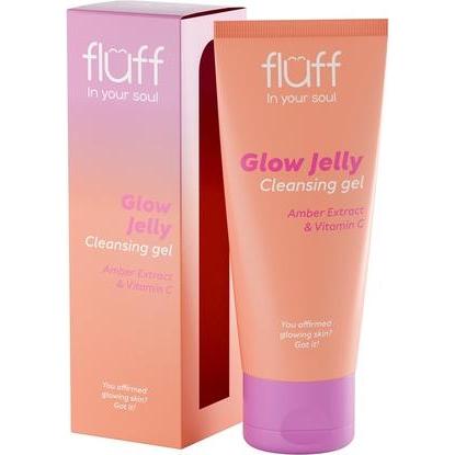 Fluff, Gesichtsreinigung, In Your Soul Glow Jelly Face Wash Gel With Amber Extract And Vitamin C 100Ml (Gel, 100 ml)