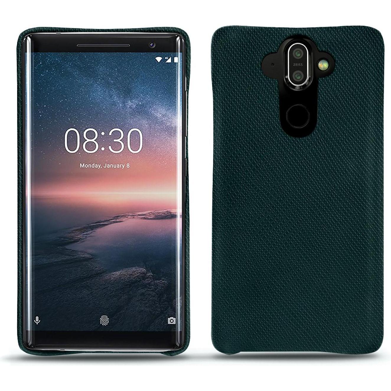 Noreve Lederschutzhülle (Nokia X), Smartphone Hülle, Grün