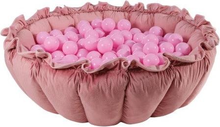Immagine prodotto Activity Board Tappeto da gioco a fiori e cestino acchiappa-palline (100 pezzi, rosa pastello), set 2 in 1, rosa