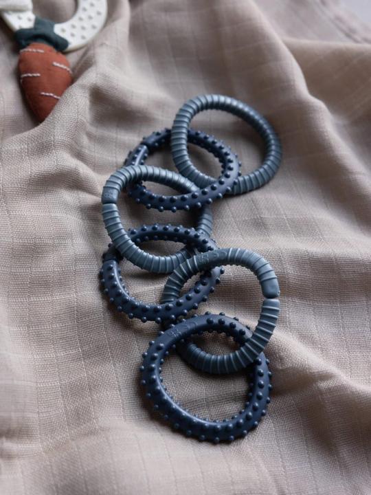 Actual product image Sebra Toy rings, 10 pcs, blossom (0 Months)