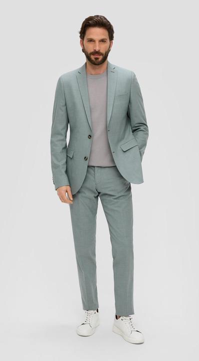 Produktbild s.Oliver Strickpullover Fein gestricktes T-Shirt mit Rippblende (3XL)