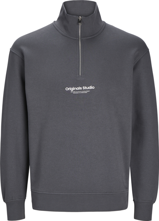 Jack & Jones Text Sweatshirt mit halbem Reissverschluss Sweatshirt mit halbem Reissverschluss