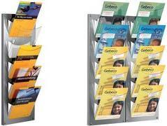 Actual product image Kerkmann Wall brochure holder NovaX, DIN A4 high, 5 compartments consisting of powder-coated metal frame with (A4)
