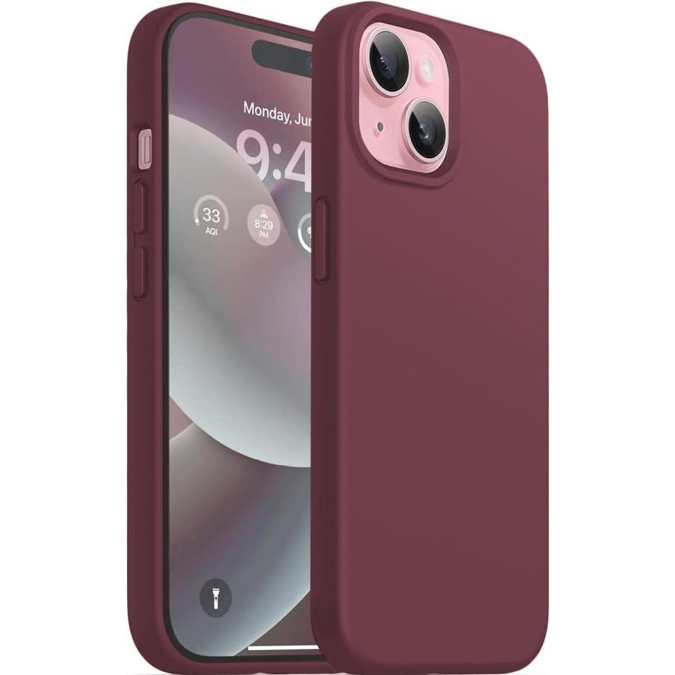 Screenguard Liquid Case (Apple iPhone 15), Smartphone Hülle, Rot
