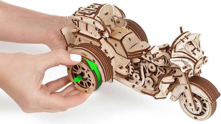 Actual product image Eco Wood Art Mechanical 3D wooden-puzzle - Trike