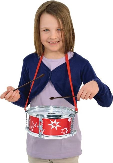 Actual product image TrendAlliance Concerto 681.08301 708301 Plastic marching drum, drum with carrying strap and 2 batons, K