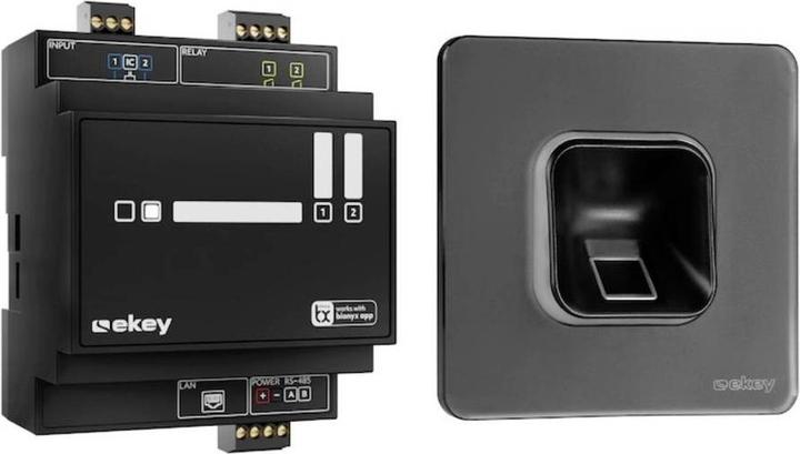 Produktbild Ekey 203704 Fingerprint Zugangssystem Unterputz, Hutschiene IP54 (Fingerabdruck)