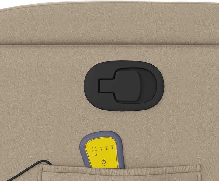 Actual product image vidaXL Massage armchair with stand-up aid TV armchair Relax armchair cappuccino-brown