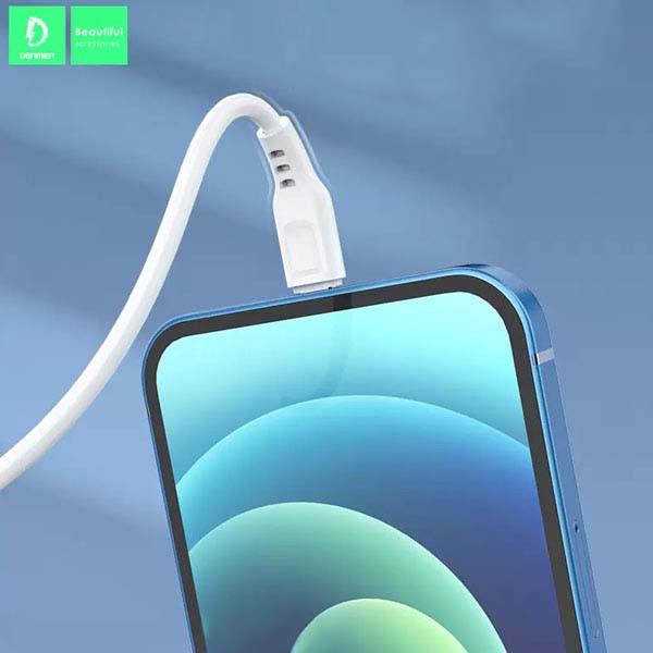 Actual product image Denmen D01T USB cable USB - USB-C 2 4A 1M White (1 m, USB 3.1)