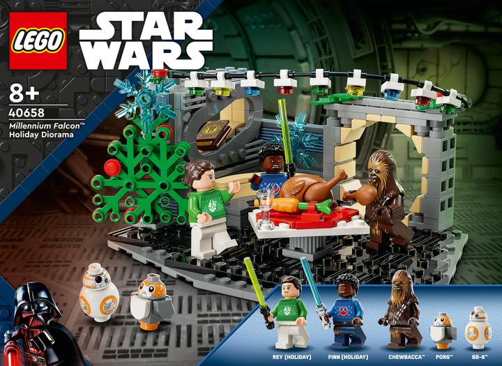 Image du produit LEGO Star Wars Faucon Millénium Diorama de Noël (40658, LEGO Star Wars)