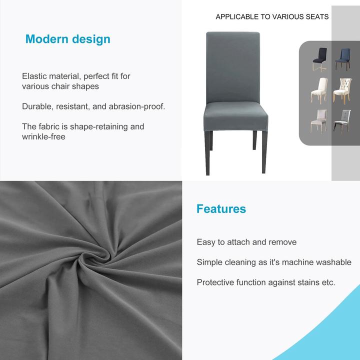 Actual product image Intirilife 2x Elastischer Stuhlhusse Stuhlüberzug