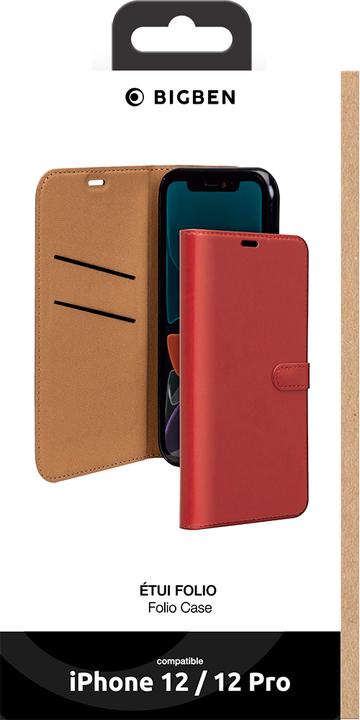 Actual product image Komsa Big Ben BigBen case Wallet iPhone 12/12 Pro Red (Apple iPhone 12)