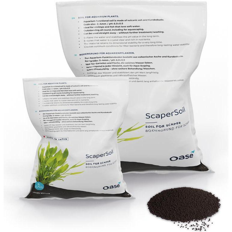 Thumbnail - Oase Bodengrund ScaperLine Soil, 3 l, Schwarz (Bodengrund, sonstige Bauten), Aquarium Dekoration