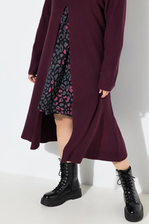 Immagine prodotto Ulla Popken Maglione dal taglio lungo e svasato con collo alto e maniche lunghe (50, 52)