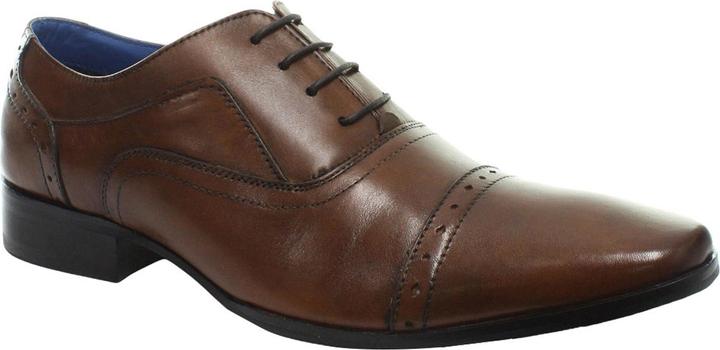 Produktbild Roamers 4 Ösen Punch Cap Leder Oxford Schuhe (45)