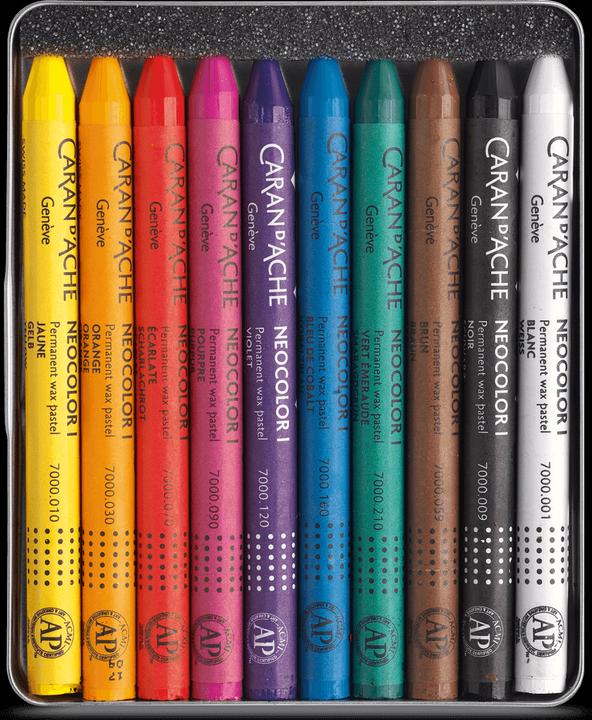 Image du produit Caran d'Ache Neocolor I Boîte métallique (Multicolore, 10 x)