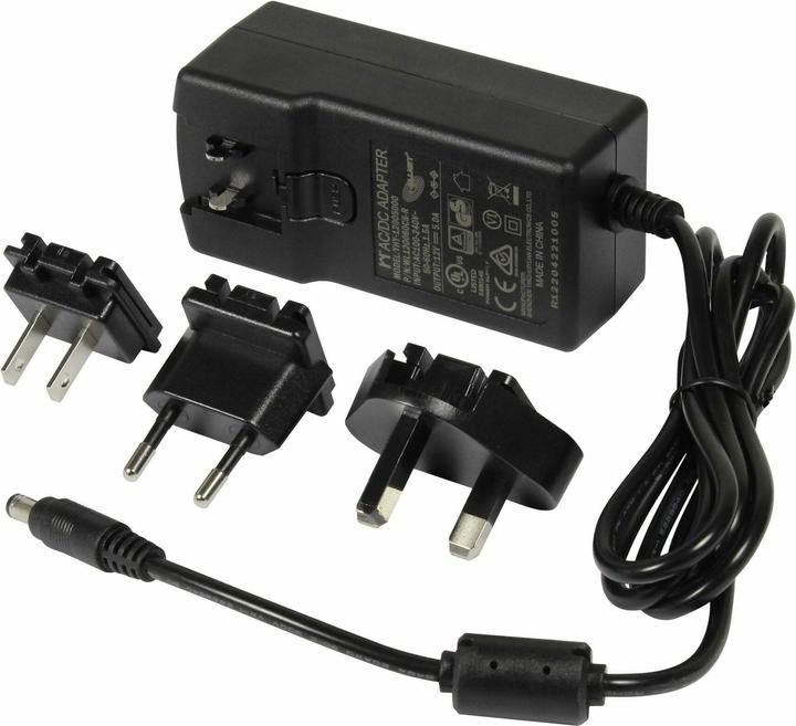 Actual product image Allnet Replacement power supply 12V5A EU type black with adapter EU US UK