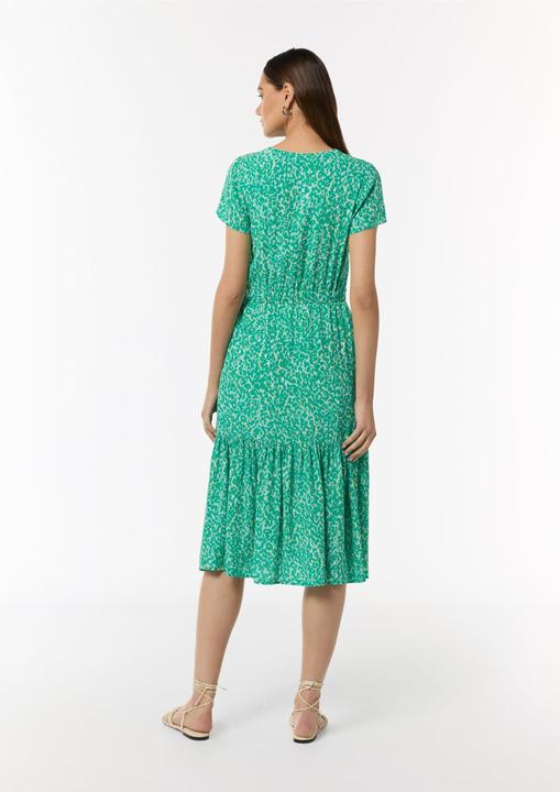 Image du produit Comma Kleid Tailliertes Kleid mit fixiertem Wickel-Oberteil (40)