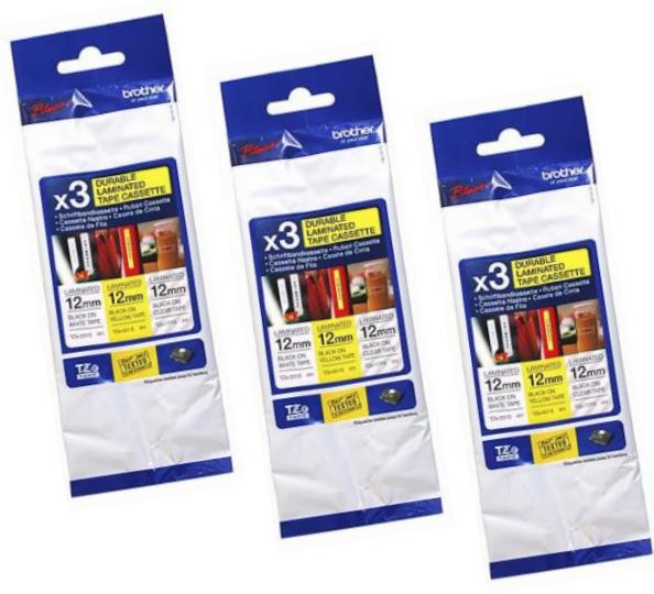 Produktbild Brother Label-Making Tape (1.20 cm, Schwarz)