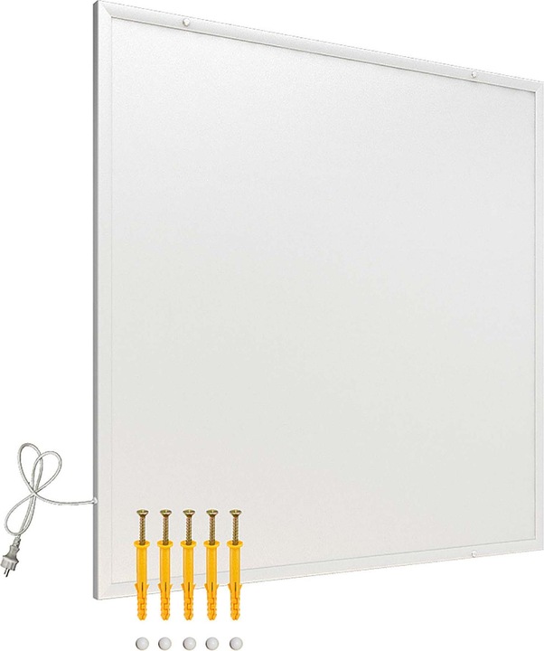 Actual product image Wiltec Infrared Heating Panel 290W IR Heat Panel Electric Heater Energy-efficient Radiator (290 W)