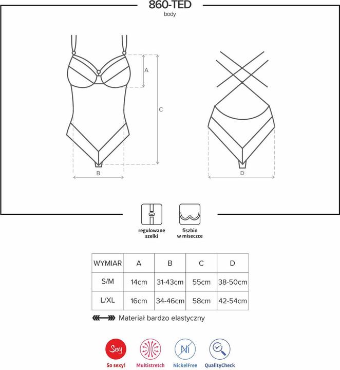 Actual product image Obsessive Amanda Black (S, M)