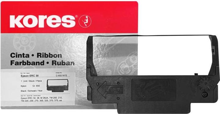Kores Ruban pour EPSON ERC 30-34-38, nylon, violet