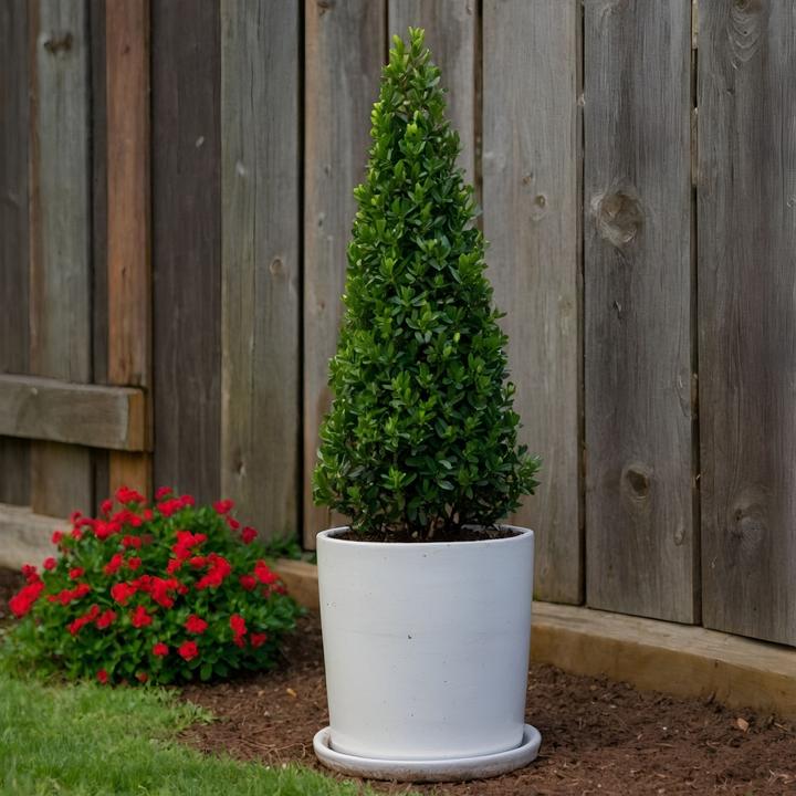 Actual product image Plant in a Box Ilex crenata 'Jenny' - Japanese holly (55 cm)