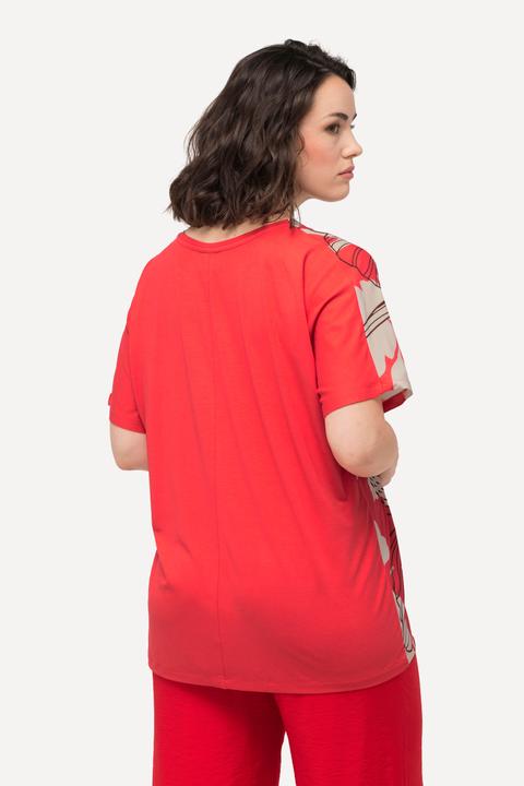Produktbild Ulla Popken T-Shirt, Blüten, Oversized, Tunika-Ausschnitt, Halbarm (50, 52)
