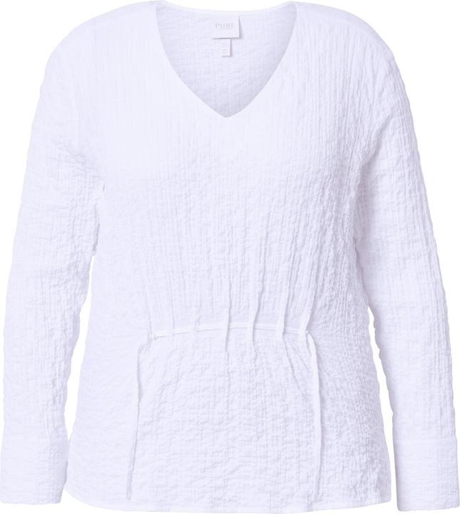 Produktbild Ulla Popken Tunika-Bluse, Raffung, V-Ausschnitt, Langarm (50, 52)