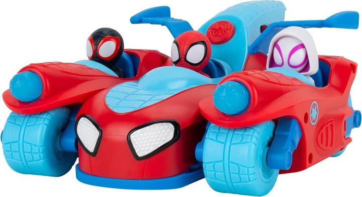 Produktbild Spiderman Spidey 3-in-1 Fahrzeug Jet + 2 Motorräder