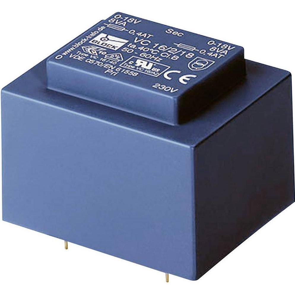 Block EI 38/13.6 Printtransformator VC 3.2 VA, Transformator