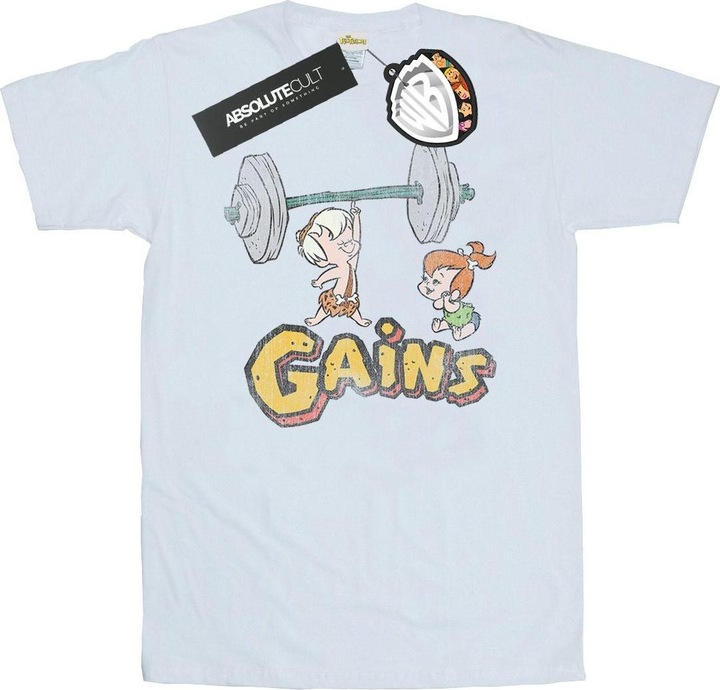 Immagine prodotto The Flintstones Bam Bam Gains Distressed Maglietta Uomo (M)