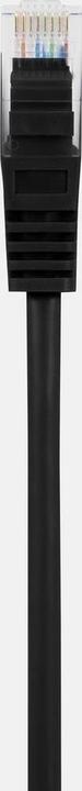 Actual product image Renkforce RF-5043854 RJ45 network cable, patch cable CAT 5e U/UTP 15.00 cm Black (U/UTP, CAT5e, 0.15 m)