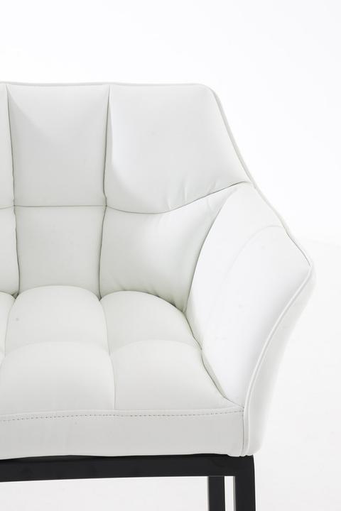 Actual product image CLP Bar stool Damaso B with 4-leg frame, white