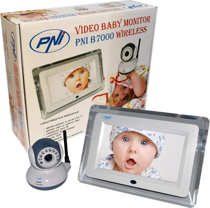 Actual product image PNI B7000 video baby monitor, 7 inch screen, wireless (Video & Audio, 6 m)