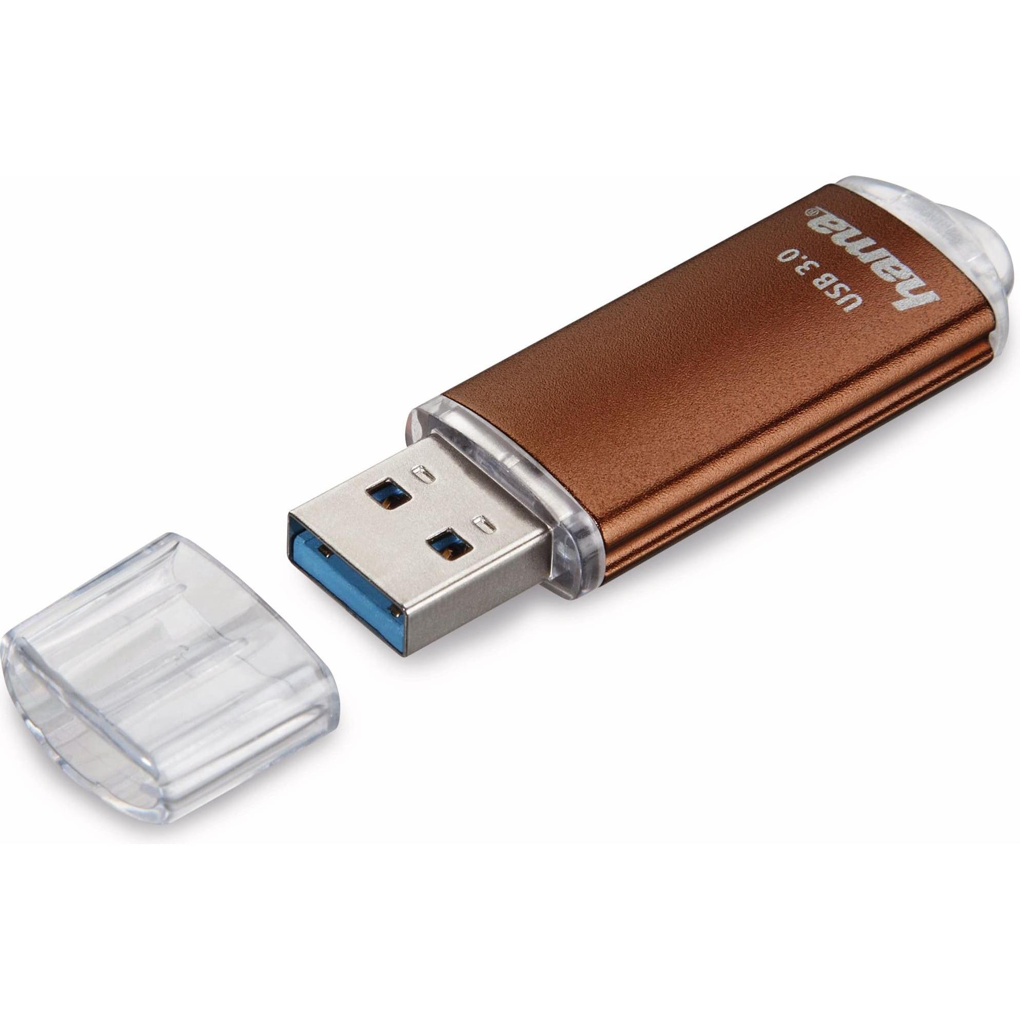 Thumbnail - Hama FlashPen Laeta (64 GB, USB-A, USB 3.0), USB Stick, Braun