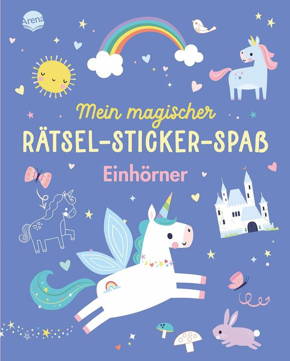 Arena Mein magischer Rätsel-Sticker-Spass – Einhörner