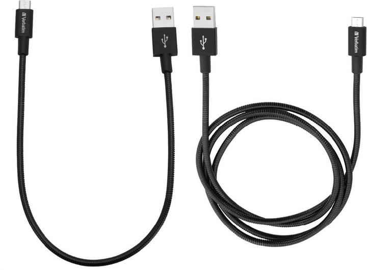 Actual product image Verbatim Micro USB Cable Sync & Charge 100cm black + 30 cm black (1 m, USB 2.0)