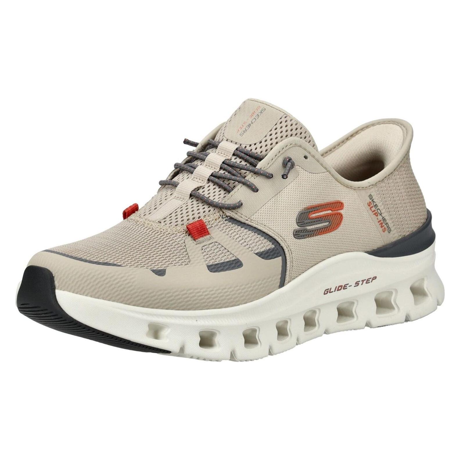 Skechers, Mannen, Sneakers, Glide-Step Pro - Heren Instappers - Taupe, Grijs, (42)