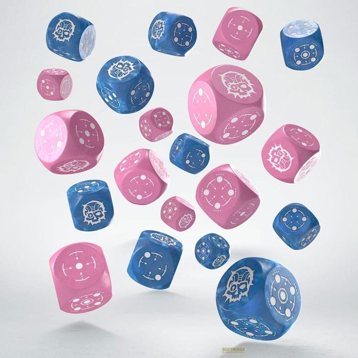 Actual product image Q Workshop Crosshairs Compact D6: Blue&Pink