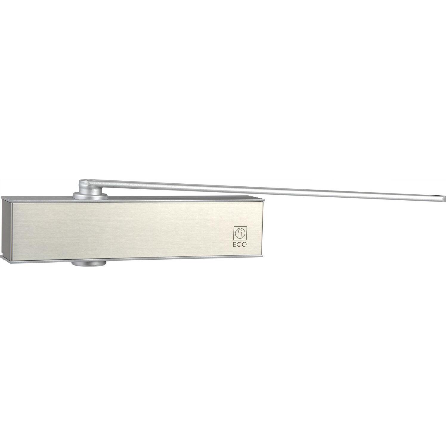 ECO, Türöffner + Türschliesser, TS31 EN 1-3 Gleitschienen-Türschliesser mit MP und Hebelarm, bis 950mm silber