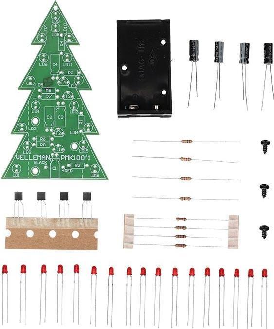 Image du produit Whadda Bausatz Weinachtsbaum mit blinkenden LEDs (Divers)