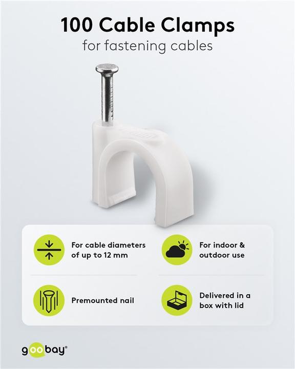 Produktbild Goobay Kabelschelle