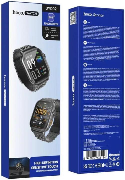 Actual product image Hoco Other Computer Accessory Smartwatch 2,02" TFT with call function DYD02 black
